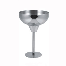 stainless steel goblet wide mouth long stem 10oz